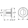 Кнопка смыва для унитаза GEBERIT TYPE 10 116,057.KH.1