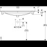 Мебельная раковина GEBERIT RENOVA PLAN 100х48 см, с отверстием под смеситель+ шкафчик под раковину с одним выдвижным ящиком 98,8х58,5 см 122200000+869501000