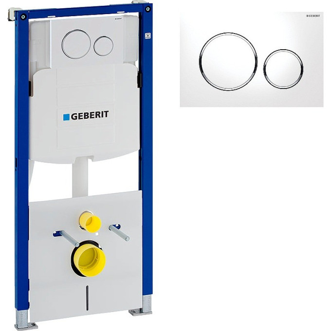 Система инсталляции GEBERIT DUOFIX 111,301.KJ.5 с панелью смыва SIGMA 12 для унитаза